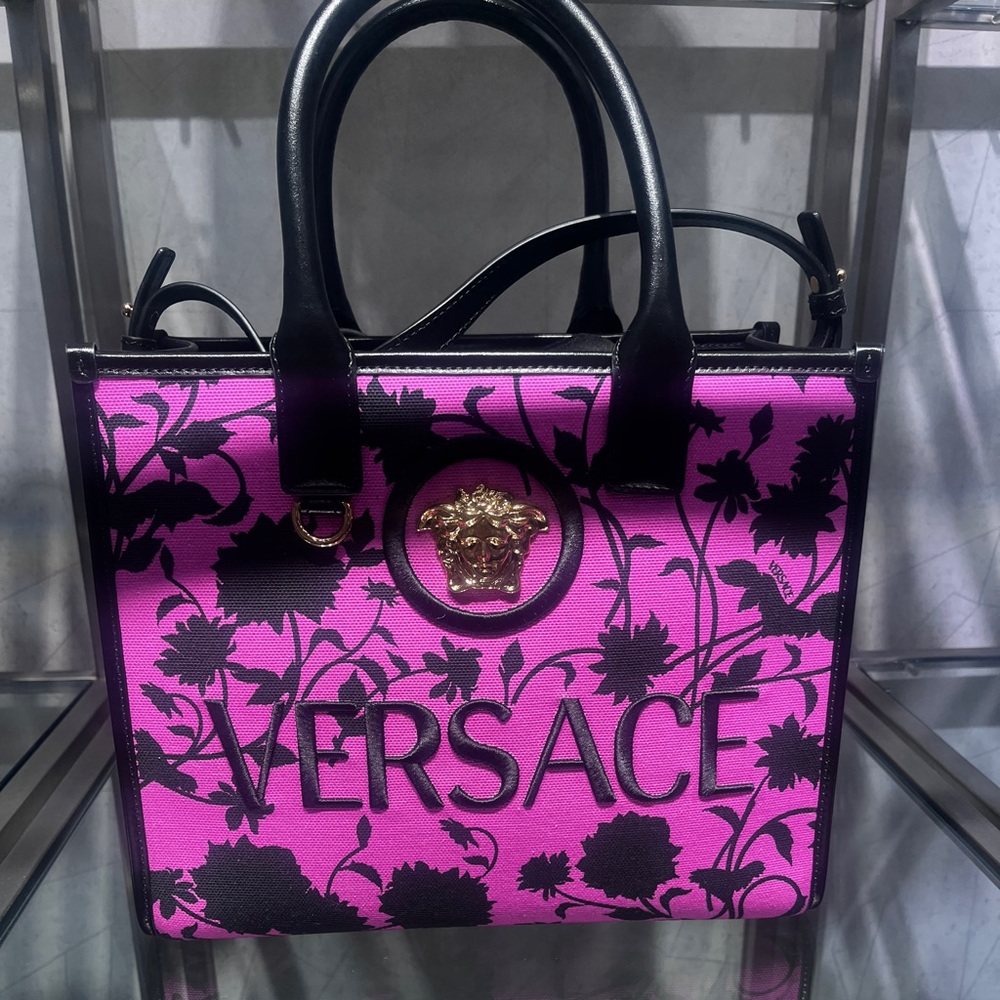 Barbie Vibes Brand New Versace tote purse NEW w dust bag #barbiecore #versace